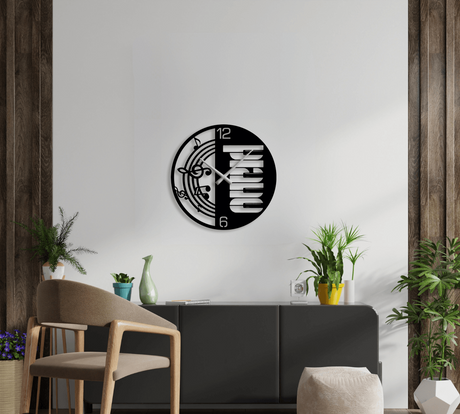 NR Dizayn | Piano Decorative Meta Walll Clock