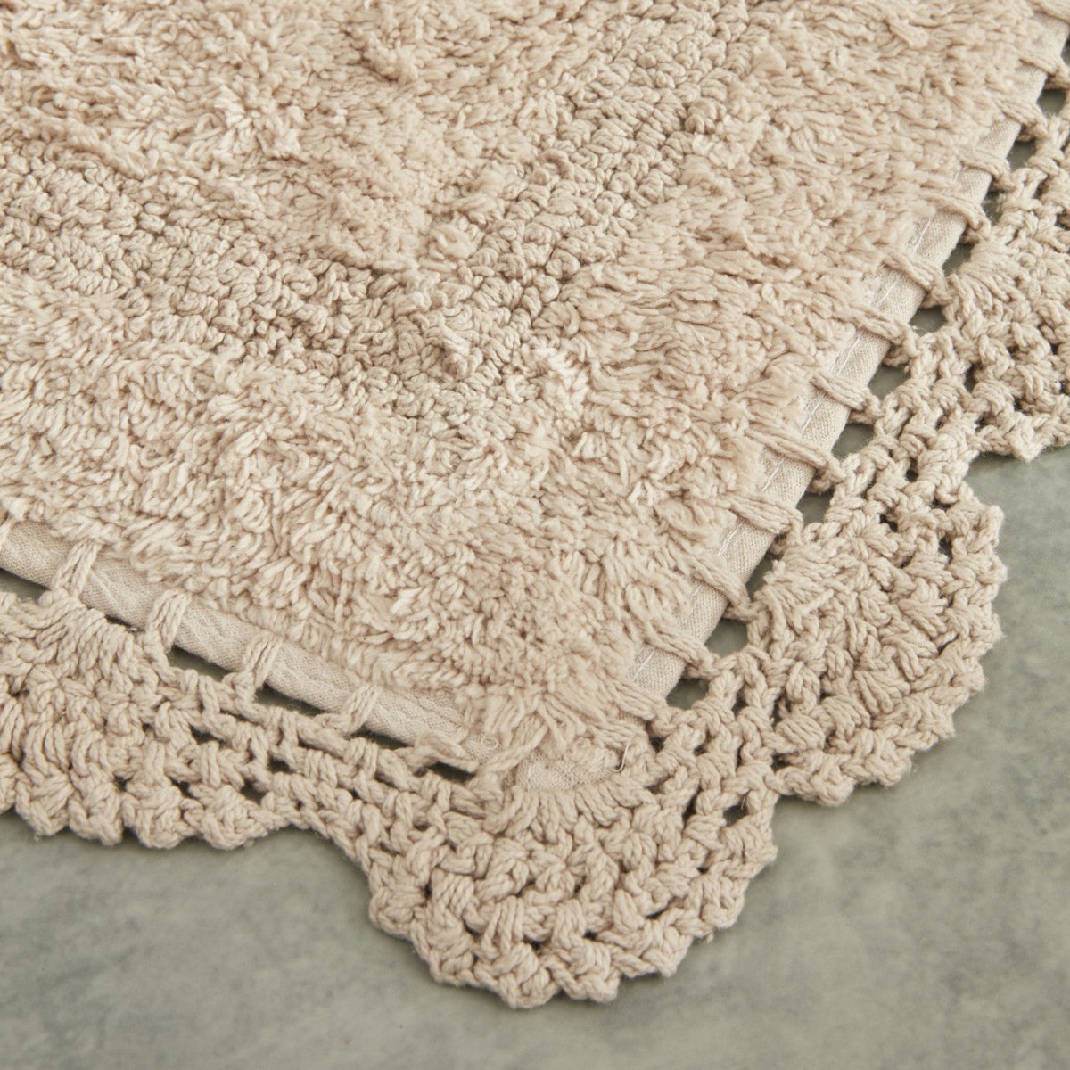 Sarah Anderson Arlenge 2-Piece Bathroom Mat Set in Beige