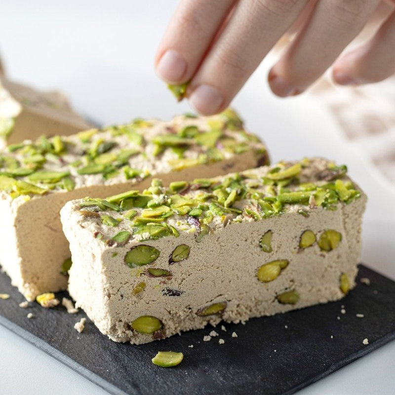 Servet | Fresh Tahini Halva with Pistachio - Sugar Free - TryAladdin