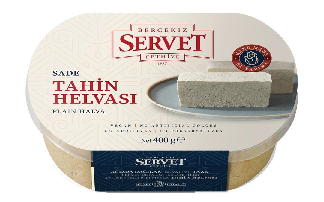 Servet | Plain Fresh Tahini Halva - Sugar Free Servet Halva