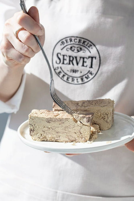 Servet | Plain Fresh Tahini Halva with Cocoa - Sugar Free