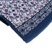 Sira Lale Elegant Silk Scarf in Blue and Black Bursa İpek Scarves
