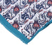 Sirali Lale Breathable Silk Scarf in Deep Sea Blue Color