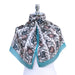 Sirali Lale Breathable Silk Scarf in Sapphire Blue Color Bursa İpek Scarves