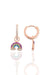 Sogutlu | 925K Sterling Silver Rose Hoop Earrings