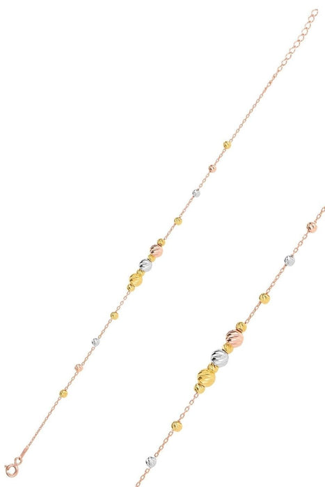 Sogutlu | Dorissa Bracelet With Silver Gold Gilding, Lapping and Rose Color Sogutlu Bracelets