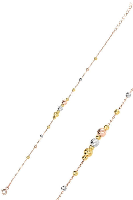 Sogutlu | Dorissa Bracelet With Silver Gold Gilding, Lapping and Rose Color Sogutlu Bracelets