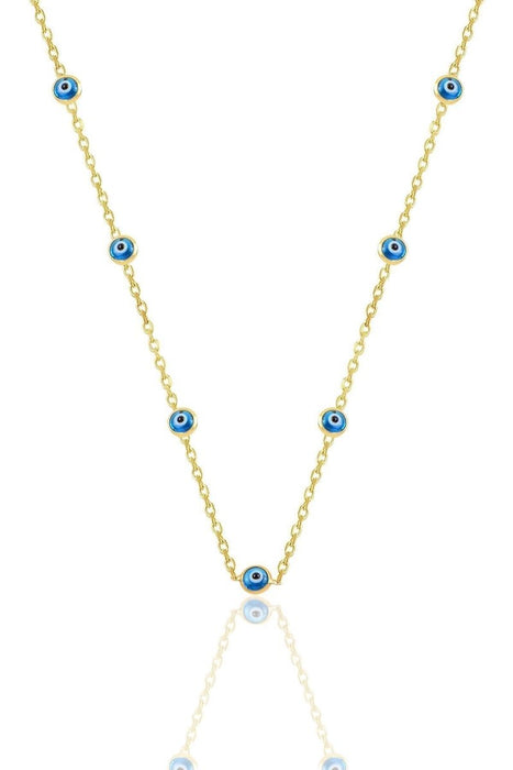 Sogutlu | Silver Lapping, Glass Eye Evil Eye Silver Necklace Sogutlu Necklaces