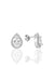 Sogutlu | Silver Rhodium Rhodium Aquamarine Stone Drop Model Earrings Sogutlu Earrings