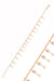 Sogutlu | Silver Rose Zirconia Double Row Triangle Sequin Anklet Sogutlu Anklets