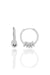 Sogutlu | Silver Zircon Stone Hoop Earrings