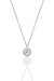 Sogutlu | Women's Silver Diamond Mounted Single Stone Necklace