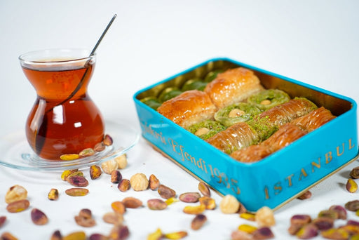Sukru Efendi 1935 | Assorted Turkish Baklava with Pistachio and Walnut in Gift Metal Box
