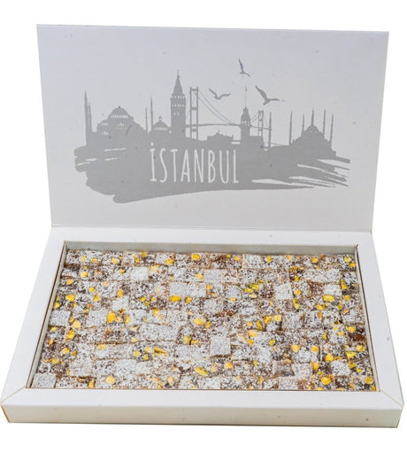 Tatbak | Large Cut Turkish Delight with Pistachio and Coconut