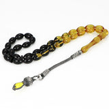 Tesbihevim | Amber Tasbih with Silver Kazaz Tassel