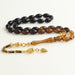 Tesbihevim | Gold Plated Amber Tasbih with Silver Tassel Tesbihevim Prayer Beeds