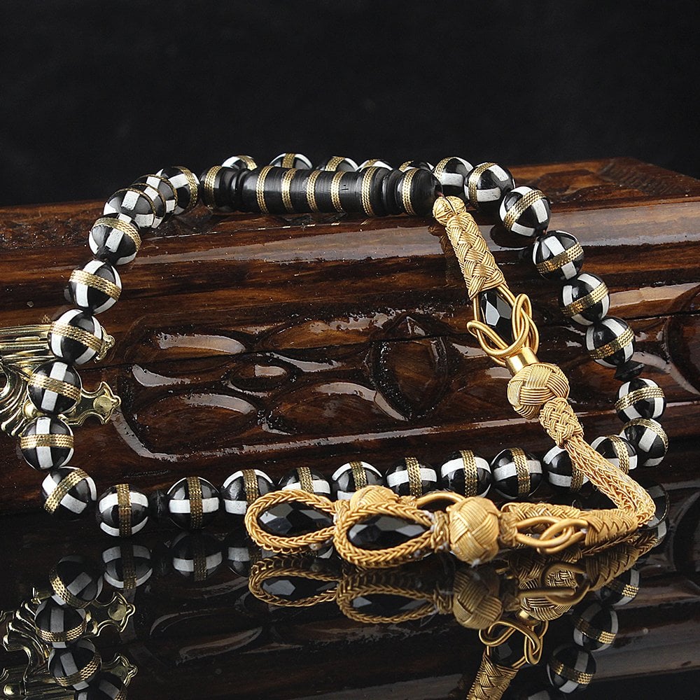 Tesbihevim | Gold Plated Silver Tassel Tasbih