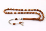 Tesbihevim | Kuka Wood Tasbih with 925 Sterling Silver Tassel