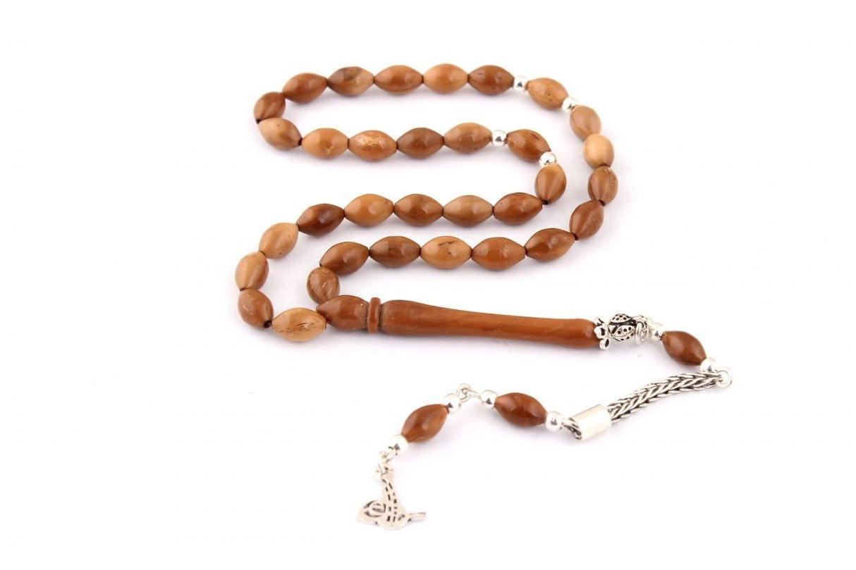 Tesbihevim | Kuka Wood Tasbih with 925 Sterling Silver Tassel