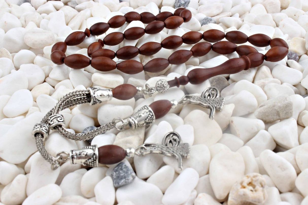 Tesbihevim | Kuka Wood Tasbih with Metal Tassel