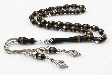 Tesbihevim | Metal Tassel Kuka Wood Tasbih