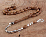 Tesbihevim | Plain Kuka Wood Tasbih with Silver Tassel