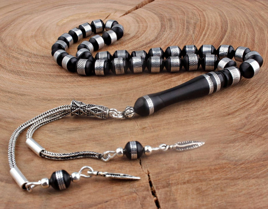 Tesbihevim | Silver Tassel Tasbih Tesbihevim Prayer Beeds