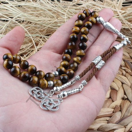 Tesbihevim | Spherical Cut Tiger's Eye Stone Tasbih