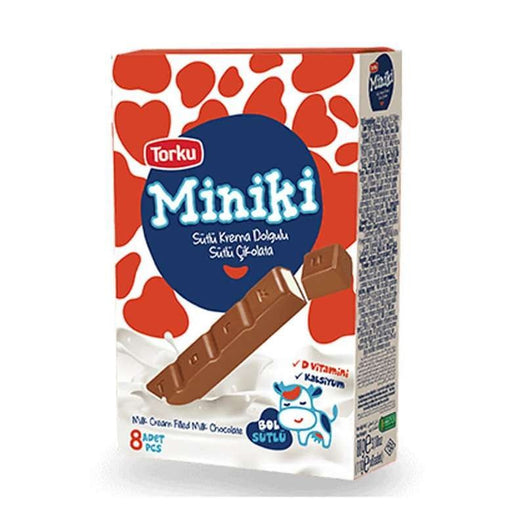 Torku Miniki Chocolate Milk Cream Filled 8pcs x 9g Torku Chocolate