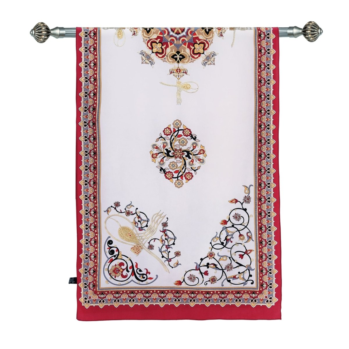 Tugra Breathable Lightweight Scarf in Red Color - TryAladdin