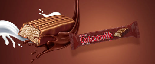 Ulker Cokomilk Milk Chocolate Nougat Bar - 7pcs