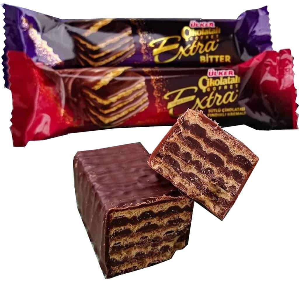 Ulker Extra Milk Chocolate Covered Hazelnut Wafer - 4pcs