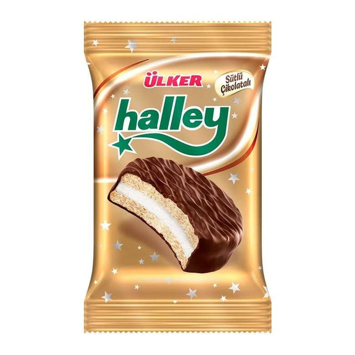 Ülker Halley Biscuits Chocolate Covered Marshmallows Ulker Chocolate