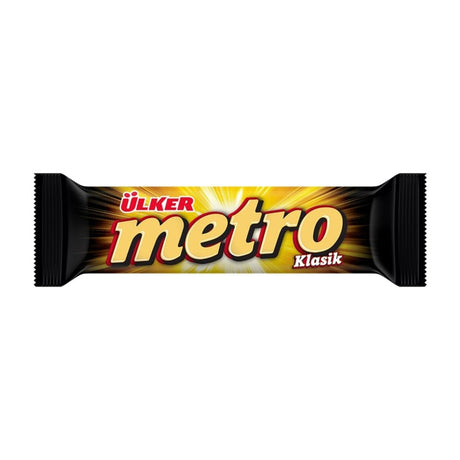 Ulker Metro Milk Chocolate Covered Caramel & Nougat Bar - 4pcs