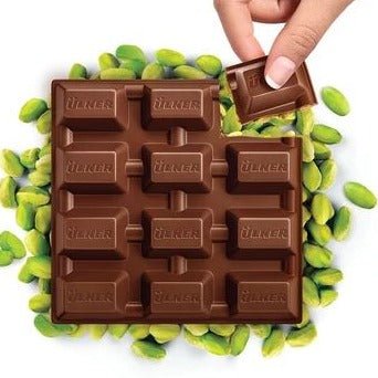 Ulker Milk Square Chocolate With Whole Pistachios - 2pcs