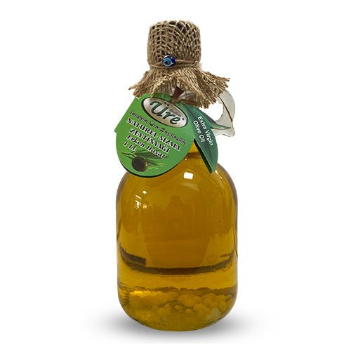 Ure Zeytin | Early Harvest Cold Pressed Olive Oil Glass Bottle 1lt Ure Zeytin Cooking Oils
