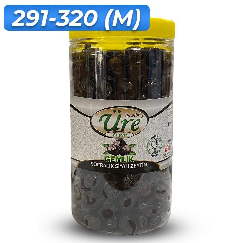Ure Zeytin | Jumbo Black Olives Mixed in Oil 1kg Ure Zeytin Cooking Oils
