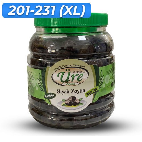 Ure Zeytin | Mega Table Black Olives 1kg (Special Production)