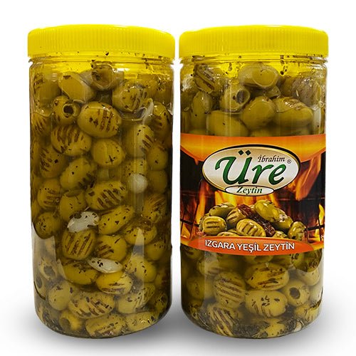Ure Zeytin | Spicy Grilled Green Olives with Garlic Ure Zeytin Olives & Capers