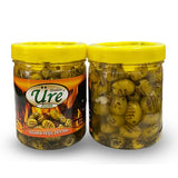 Ure Zeytin | Spicy Grilled Green Olives with Garlic